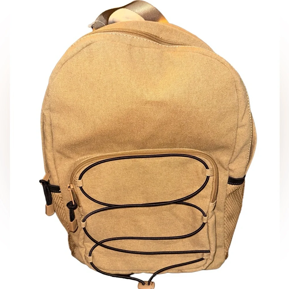 NWT Light Brown‎ Canvas Dome Backback
